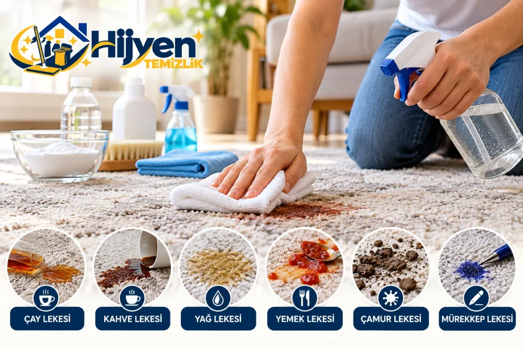 Halıdaki Lekeler İçin Güvenli Temizlik Yöntemleri